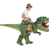Uppblåsbar Dinosauriedräkt Ridande T Rex Luft Uppblåsbar Rolig Fest> Dräkter