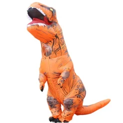 Uppblåsbar Dinosauriekostym Grön Vuxen & Orange Barn Halloween Utklädnad orange><noscript><img width=