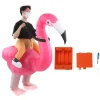 AIZHENCHEN Uppblåsbar Flamingodräkt Vattentätt Polyestertyg Uppblåsbar Kostym för 150-190cm Vuxen> Dräkter