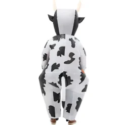 Uppblåsbar Halloween-djurdräkt, Dalmatiner Hund Ko Råtta Ekorre Blås Upp Dräkt för Halloween Cosplay Party Vuxenversion><noscript><img width=