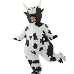 Uppblåsbar Halloween-djurdräkt, Dalmatiner Hund Ko Råtta Ekorre Blås Upp Dräkt för Halloween Cosplay Party Vuxenversion><noscript><img width=