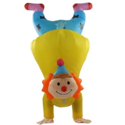 Uppblåsbar handstående clowndräkt för vuxna Halloween upp och ner uppblåsbar clowndräkt><noscript><img width=