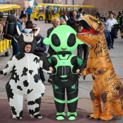 Uppblåsbar Kostymtillbehör USB Uppblåsbar Kostymfläkt Blåsare Luftpump och Batterifodral för Uppblåsbar Kostym><noscript><img width=