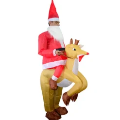 Holocky Uppblåsbar pepparkaksman för vuxen jul><noscript><img width=