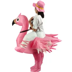 Uppblåsbar Pikachu-dräkt - Rolig flamingotryckt maskerad för alla åldrar [JUN] New Flamingo special material> Dräkter