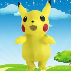 Uppblåsbar Pikachu-dräkt för vuxna och barn - Dockkläder, leksaker, roliga tecknade cosplay-kläder, dockrekvisita Alien Lake Blu Barn 110-140cm Alien Lake Blue | Fyndiq> Dräkter