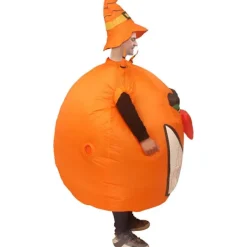 Uppblåsbar Pumpadräkt Rolig Luftblåsande Dräkt Jumpsuit Maskerad Cosplay Halloween Juldräkt Vuxenstorlek><noscript><img width=