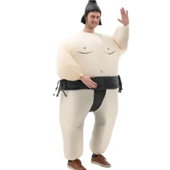 Uppblåsbar Svart Sumodräkt för Barn - Halloween & Jul Svart Japansk Sumo Children's size> Dräkter
