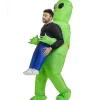 Uppblåsbar utomjordisk kostym för vuxna roliga Halloween kostymer Cosplay> Dräkter