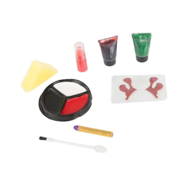 Vampire dracula face makeup kit för halloween makeup med blod> Smink