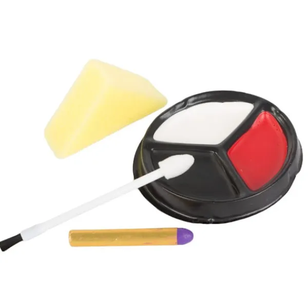 Vampire dracula face makeup kit för halloween makeup med blod> Smink