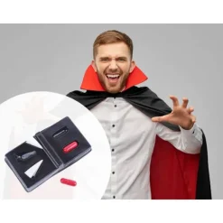 Vampyr dracula varulv kit halloween löständer med falskt blod><noscript><img width=