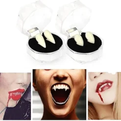 Vampyrtänder 2 par vampyrtänder att fästa och modellera Natural Whi> Tillbehör