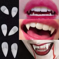 FMYSJ Vampyrtänder Kit - DIY Cosplay Tänder med Starkt Lim för Säker Passform, Perfekt för Halloween, Dödens Dag, Festdekorationer och Co (FMY) | Fyndiq><noscript><img width=