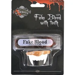 PRYLEX Vampyrtänder med fejk blod> Tillbehör