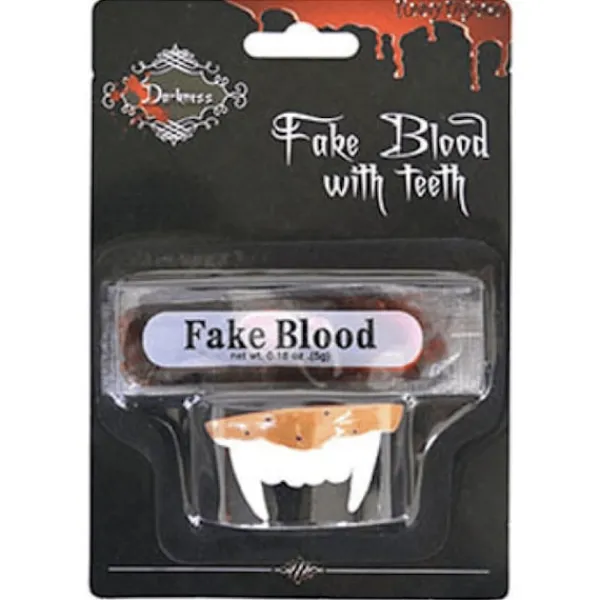 PRYLEX Vampyrtänder med fejk blod> Tillbehör