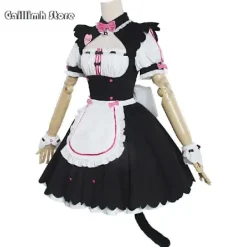 KOOLYOU Vanilla Cosplay-dräkt i lager, piga-klänning, piga-outfit, NEKOPARA Chocola Vanilla OVA piga-uniform, katt-Neko-flicka, damkläder Chocola Costume | Fyndiq><noscript><img width=
