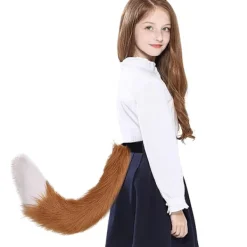 Varg Hund Räv Djur Öron Svans Set Varg Hund Öron Svans Kostym Räv Öron Hårklämma Svans Set Juldekorationer[YD]><noscript><img width=