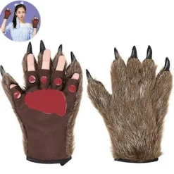 FMYSJ Varulvshandskar Tass Fingerlösa Vinterplyschhandskar 1 Par (FMY)> Tillbehör