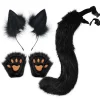 Varulvsräv-svansklämma, öron och handskar - Set för Halloween, Jul, Festlig Kostym, Leksaker, Present till Kvinnor> Tillbehör
