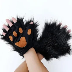 Varulvsräv-svansklämma, öron och handskar - Set för Halloween, Jul, Festlig Kostym, Leksaker, Present till Kvinnor> Tillbehör