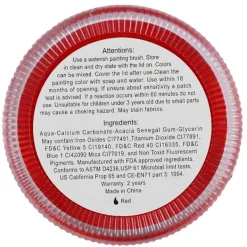 Vattenbaserad Matt Kroppsfärg Professionell Scen Ansiktsmakeup Röd><noscript><img width=