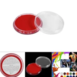 Vattenbaserad Matt Kroppsfärg Professionell Scen Ansiktsmakeup Röd><noscript><img width=