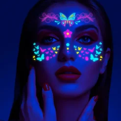 INF Vattentäta tillfälliga tatueringar som lyser i mörkret, FA-serien - Set med 8 A><noscript><img width=