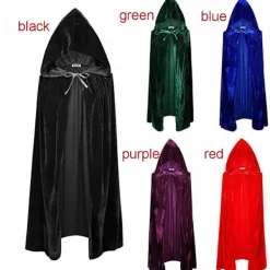 Velvet Cloak Cape Ghost Capes BLÅ> Tillbehör