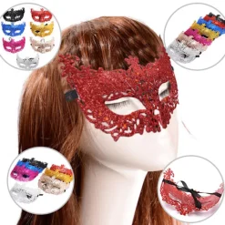 Jettbuying Venedig Sexig Golden Fox Mask Maskeraddräkt Dansmask Tillbehör Black><noscript><img width=