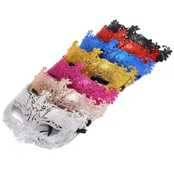 Venedig Sexig Golden Fox Mask Maskeraddräkt Dansmask><noscript><img width=