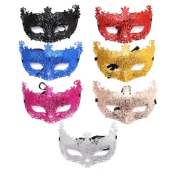 Venedig Sexig Gyllene Räv Mask Maskerad Dans Mask Svart><noscript><img width=