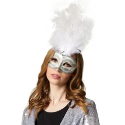 tectake Venetiansk mask med fjädrar> Masker