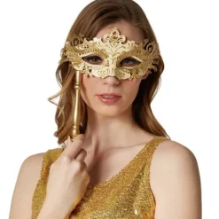 tectake Venetiansk mask med pinne> Masker