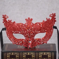 Venetiansk Maskeradmask Halloween Kostym Mardi Gras Cosplay Party Kostymtillbehör Dans Bröllopsmask><noscript><img width=