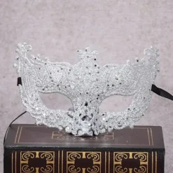 Venetiansk Maskeradmask Halloween Kostym Mardi Gras Cosplay Party Kostymtillbehör Dans Bröllopsmask><noscript><img width=