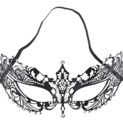 Venetiansk Maskeradmask i Metall med Filigranmönster> Masker