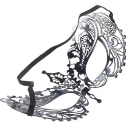 Venetiansk Maskeradmask i Metall med Filigranmönster><noscript><img width=