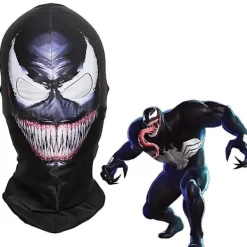 Venom Full Head Mask Party Maskerad Fancy Dress Up Huvudbonader Halloween Cosplay Kostym Prop> Masker