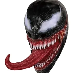 Venom Mask Latex Mask Cosplay Lång Tunga Cosplay Jul Film> Masker