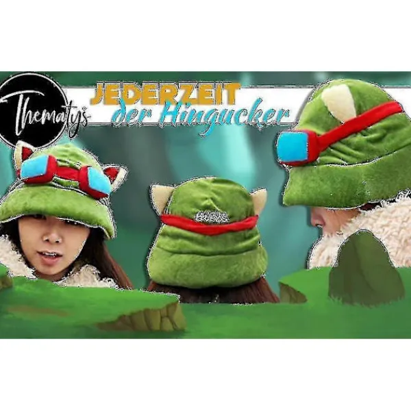 FMYSJ Vention Teemo League Of Legends Lol Hatt - Perfekt För Maskerad, Karneval Och Kostym (FMY)> Huvudbonader