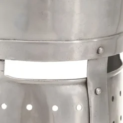 vidaXL Medeltida riddarhjälm för LARP silver stål><noscript><img width=