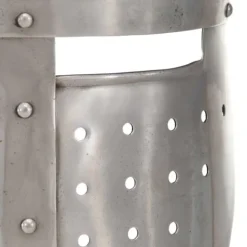 vidaXL Medeltida riddarhjälm för LARP silver stål><noscript><img width=