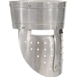 vidaXL Medeltida riddarhjälm för LARP silver stål><noscript><img width=