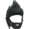 Vikingaskägg Mössa Hornhatt Vinter Varma Mask Stickad Ull Rolig> Huvudbonader