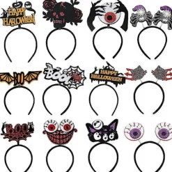 CL Vintage Halloween Ornament 2 st Svarta Inomhus Partydekorationer><noscript><img width=