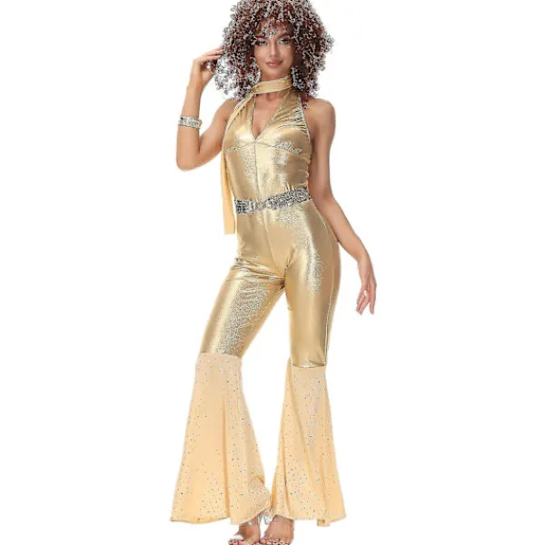 Vintage Rock Disco Kvinnlig Sångerska Halloween Cosplay kostym> Dräkter