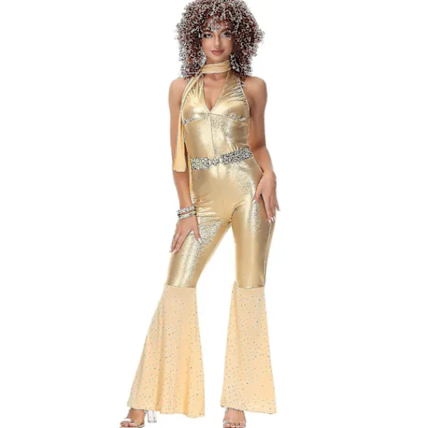 Vintage Rock Disco Kvinnlig Sångare Halloween Cosplay Kostym> Dräkter