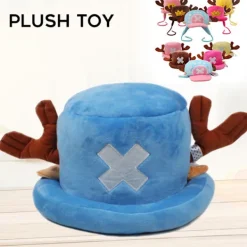 Vinter Plysch Varm Hatt Söt Tecknad Tony Tony Chopper Form Julklappar för Kvinnor Flicka[DS] D><noscript><img width=
