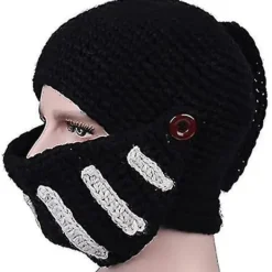 Vinterhattar Stickade Mössor Öron Varma Öronlappar Handgjorda Mode Unika Snygga Vindtäta Nyårshelgfest Mössa Herr Dam> Huvudbonader